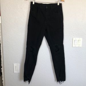 A&E black ripped jeans